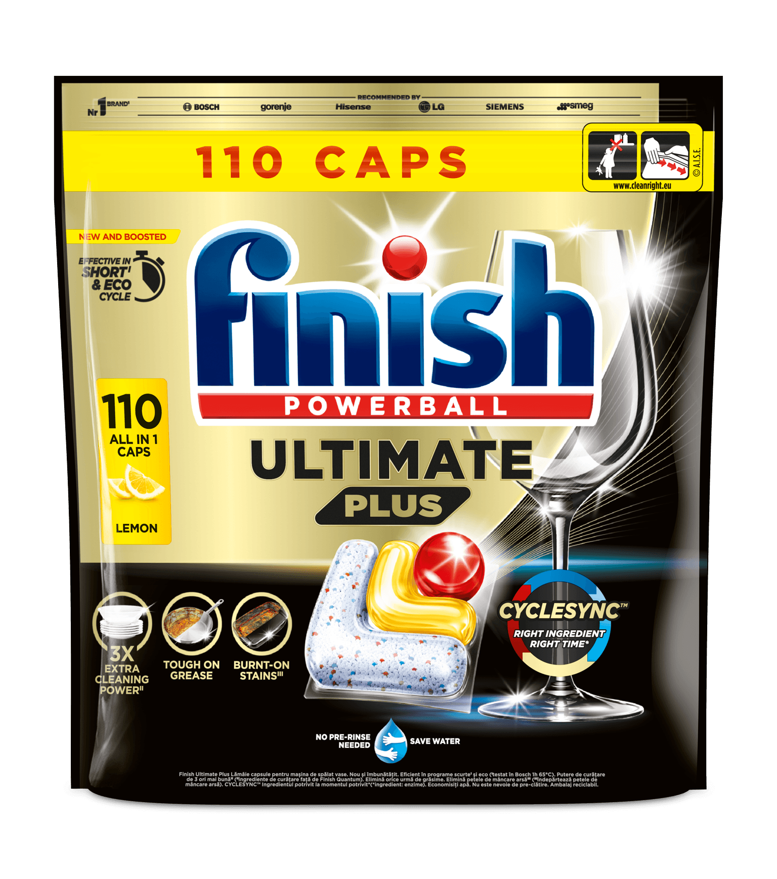 Finish Ultimate Plus all in 1 Lemon od 110 kapsula